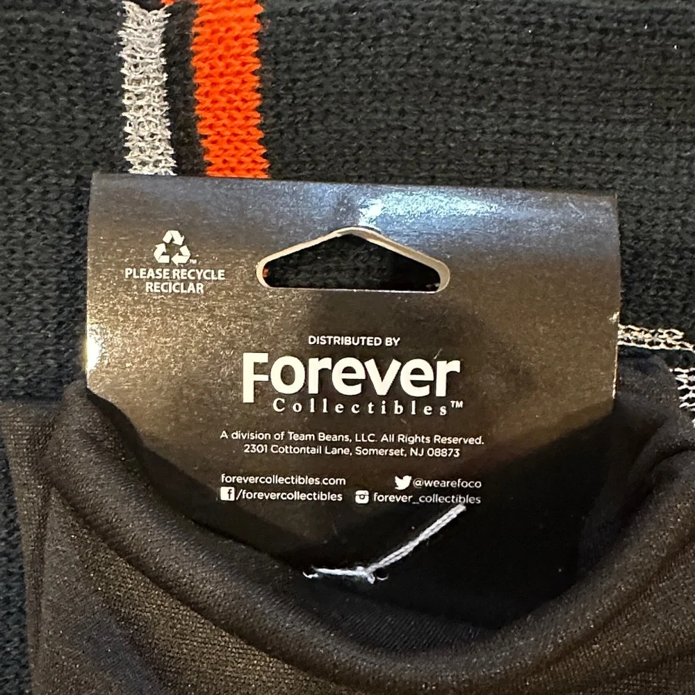 BEARS Women’s Forever Collectibles Navy and Orange Scarf with Gloves